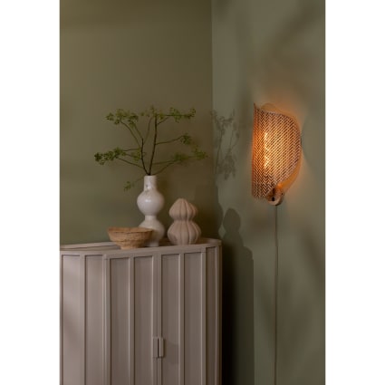 Wandlampe aus Bambus, natrlich, 50x40x50cm Kinabalu | Maisons du Monde