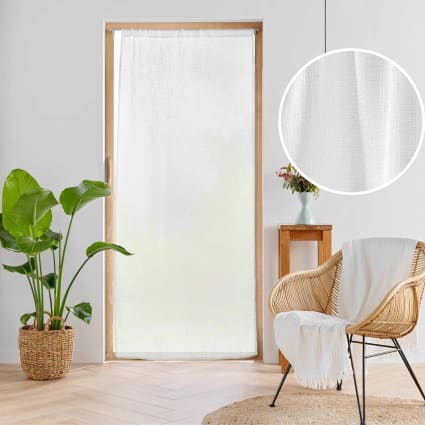 Voilage Super Blanc 100% Polyester - Rouleau 30m X 0.90m - Tissu Léger Pour Rideaux