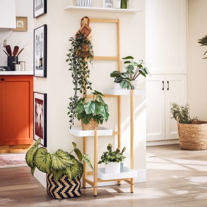 Soporte Para Plantas De 3 Niveles En Madera - Estantería Esquinera, Plegable, Ideal Para Interior Y Exterior (3 Unidades)