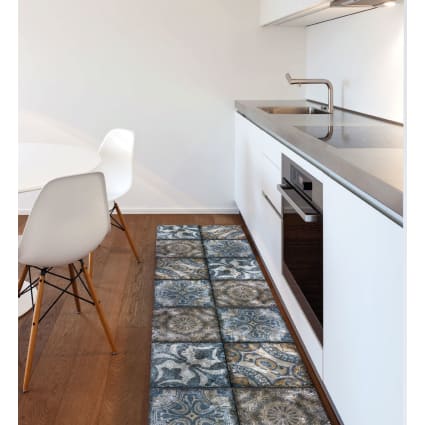 PASSATOIA TAPPETO DA CUCINA PVC LAVABILE SPRINTY ORTIGIA CERAMICA SICILIA