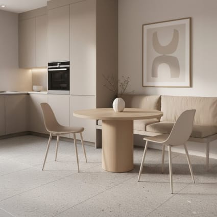 Set di sedie plastica beige 80x45 cm Nina Maisons du Monde