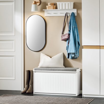 VIDAXL - Panca da Giardino Bianca 109 cm in Legno Massello di Pino