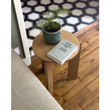 Table De Chevet Design Commode À Tiroir Meuble Bas De Style Intemporel - en.casa - Blanc