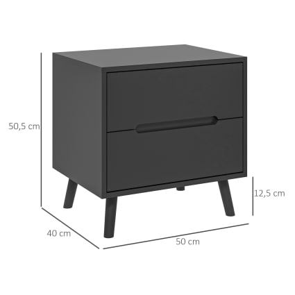Ebern Designs Table de chevet 3 tiroirs pour chambre à coucher, table Ebern Designs Table de chevet 3 tiroirs pour chambre à coucher, table