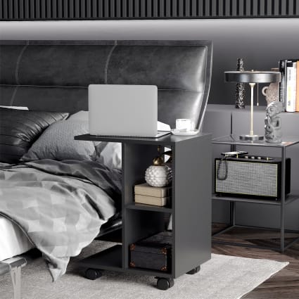 Tavolino Con Ripiano Design Moderno E Contemporaneo 102 X 55 X 35 Cm Legno Ingegnerizzato Nero Dec039609 88841691