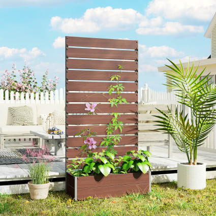 Jardinière Rectangulaire En Métal Blanc - 81,3 Cm - Pour Rebord De Fenêtre Ou Table - Idéale Plantes Succulentes, Acier Inoxydable 304