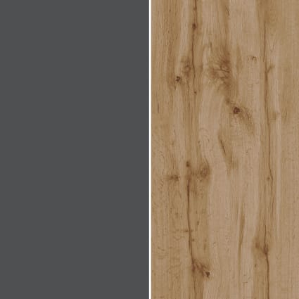 Mobile TV BAÏTA Helena | Legno Ingegnerizzato Effetto Rovere Chiaro | 90 Cm Larghezza | Con Anta In Vimini E Scomparti Passacavi | Stile Bohémien Chic | Per Salotto O Camera