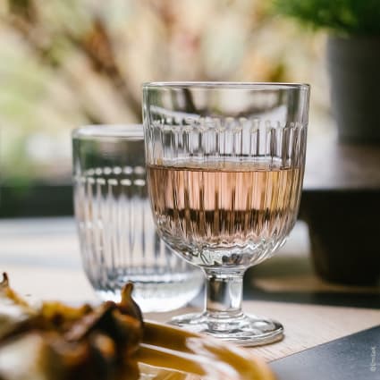 Lot De 6 Verres à Vin Sur Pied – Transparent – Occasion Verrerie