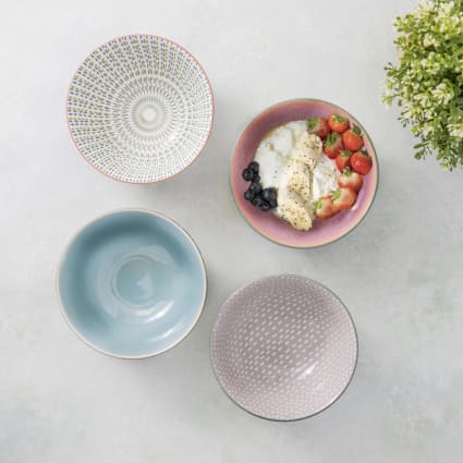 4er Set Dessertschalen Keramik