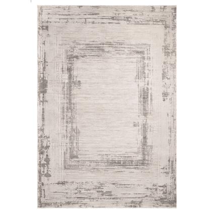 Moderner Flachgewebeteppich Grau 160x240 cm Roma