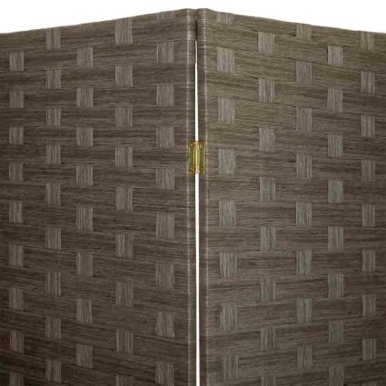 Biombo de papel trenzado 4 hojas 50(x4)x3x180h cm | Maisons du Monde