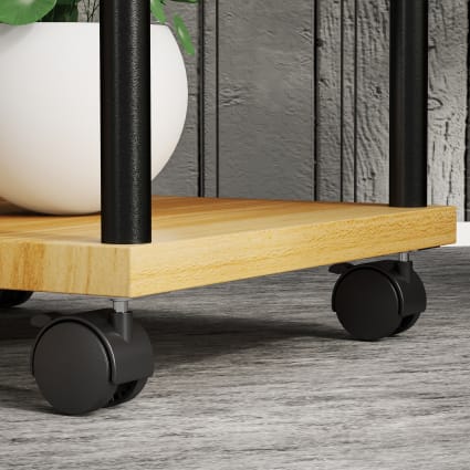 Support à Plantes 5 Niveaux Outsunny - Étagère Mobile Avec Roues Pour Intérieur/extérieur
