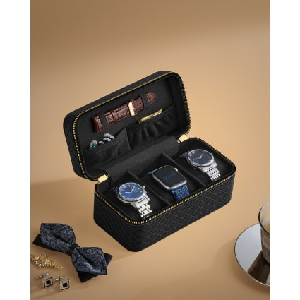 BOÎTES À MONTRE - Lot De 3, 9x8.2x5 Cm, Avec Coussin Intérieur Doux, Protection Anti-rayures (cadeau, Rangement Bijoux) - 7