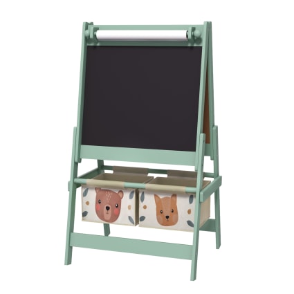 GOPLUS Chevalet 3 En 1 En Bois De Pin Avec Hauteur Reglable, Tableau En Double Face Avec Patins Antiderapants Chevalet Avec Accessoires Abondants Et Structure Solide Pour Enfants De 3ans 61124060