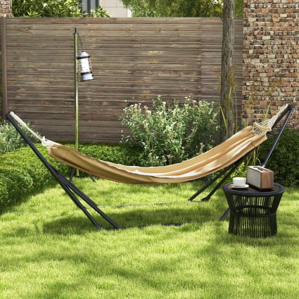 Hamac Extérieur en Coton avec Sac de Rangement pour Jardin et Porche