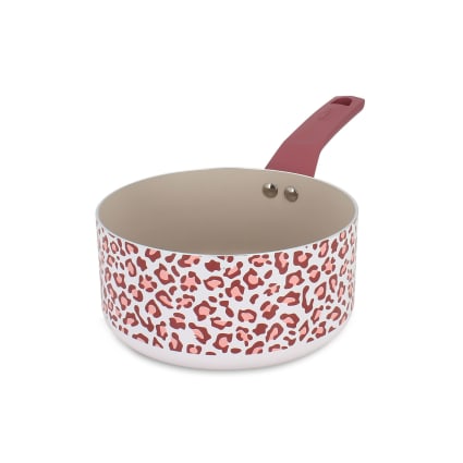 Casserole aluminium recyclé 18cm léopard rose- tous feux Leopard | Maisons du Monde