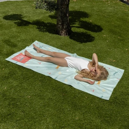 Strandtuch Kinder Mikrofaser 180x90cm Grün
