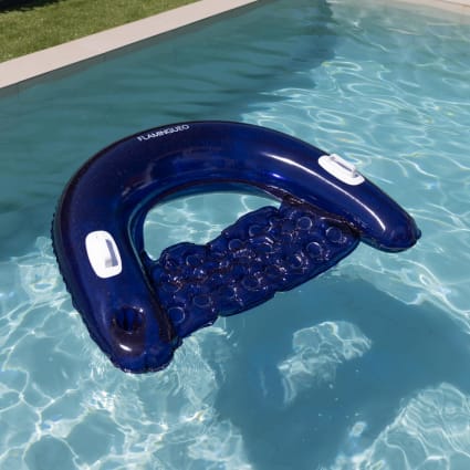 Bouée gonflable pour adultes, chaise longue flottante portable pour piscine - Bleu Bouée gonflable pour adultes, chaise longue flottante portable pour piscine - Bleu