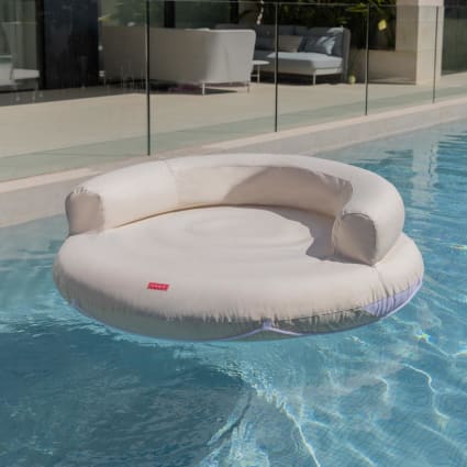 Materassino gonfiabile per piscina pvc bianco 152x152x49cm
