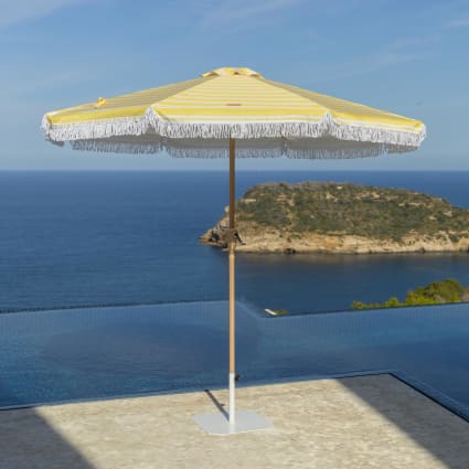 Beliani Retro giardino spiaggia Ombrellone Esterno parasole