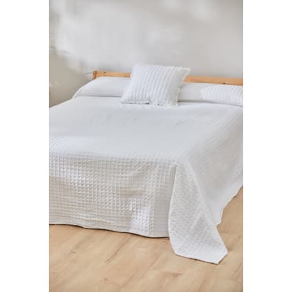 Bettdecke Weiß 240x260 für 135-150er Bett Panal