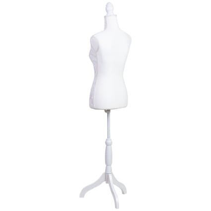 Lealoo Petit Buste Mannequin Femme, Haut. 30 cm, Torse en Polystyrène