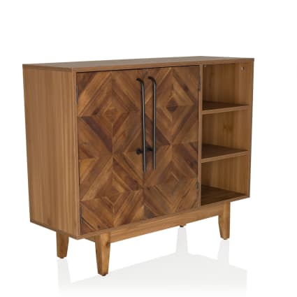 Kommode aus Holz, Holzfarben dunkel Santjago wood l