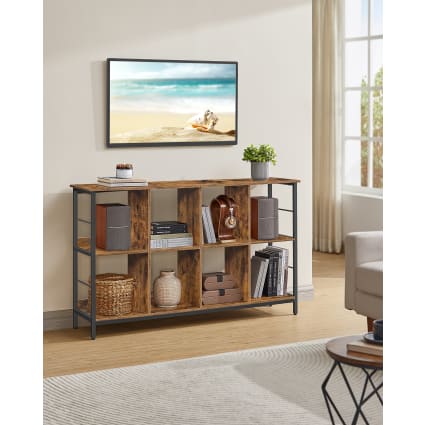 Rantry Meuble De Rangement En Bois D'ingénierie Avec étagères Sur Pied Gris Béton 60 X 29,5 X 90