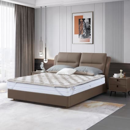 Topper aus Latex und Memory-Schaum mit Bambusbezug 180x200 cm Bambou |  Maisons du Monde