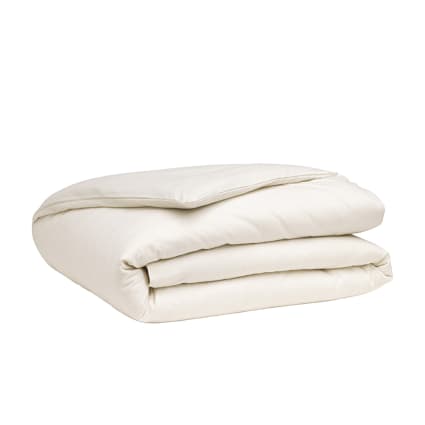 Housse de couette 260x240 Cœur de charme + 2 taies coton flanelle