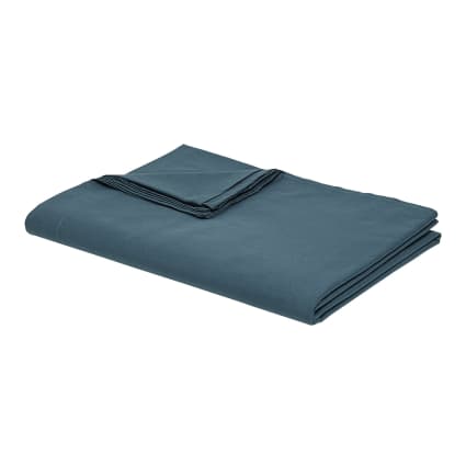 Drap Plat 200x245cm - Coton Doux Sans élastique Bleu Ciel - 7