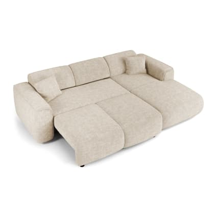 Nestl Set Di 4 Federe Per Cuscini In Velluto Morbido – 45x45 Cm, Beige Crema, Con Cerniera Nascosta