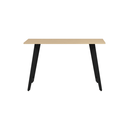 Mesa Auxiliar Con Ruedas - Estilo Moderno, Color Roble Y Negro, MDF Y Metal, Medidas 30x67x40 Cm