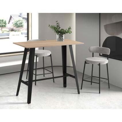 Tavolo bar Party 120x60 cm bianco, telaio cromato