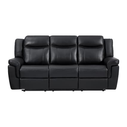 Canape 3 place cuir noir au meilleur prix | Leroy Merlin