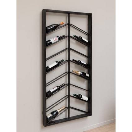 Coffret Carton Noir 1 bouteille rectangulaire 9x9x38 cm