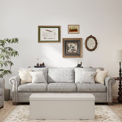 En.casa Panca Contenitore 79x39,5x39,5 Cm – Cassapanca Con Seduta Imbottita E Gambe In Legno, Nero