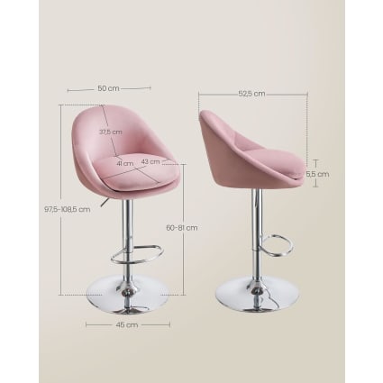 Sgabelli Girevoli Sgabelli Rosa Sgabello Da Bar Grazioso Rosa Di