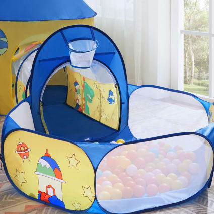 Recinto Per Bambini Tenda Gioco Bambini 3 In 1 Con Tunnel E Piscina Palline - CestMall Pop-Up Tenda Pop Up Per Bambini Interni Ed Esterni - Foto 9