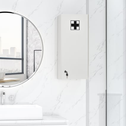 Étagère De Rangement Murale Rectangulaire En Métal Antirouille Pour Chambre à Coucher, Salle De