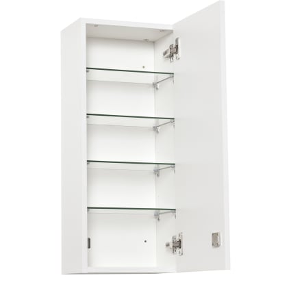Armoire à Pharmacie Murale Teamson Home Neal - Bois, Porte Miroir, étagère Réglable - 16,5x50,8x61,3 Cm - Finition Expresso