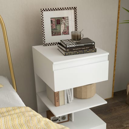 HOMCOM Carrello Da Cucina Con Cassetto, Armadietto E Cestino Estraibile In Legno Con Ruote Girevoli 66x36x79cm 91408550