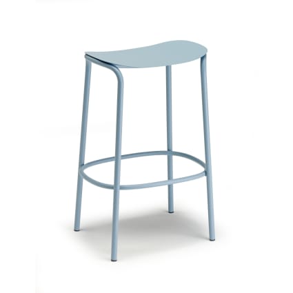 Tabouret design en métal bleu Trick | Maisons du Monde