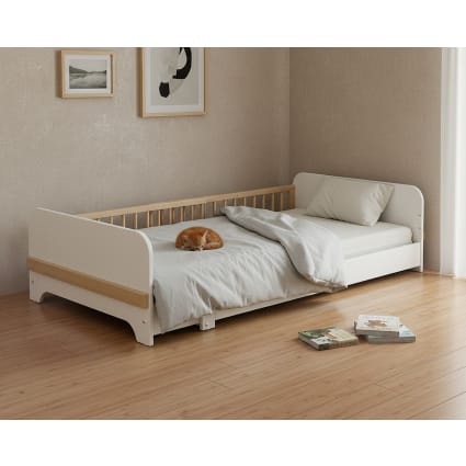 Letto estensibile per bambini in legno 80x140-165-190 Bianco