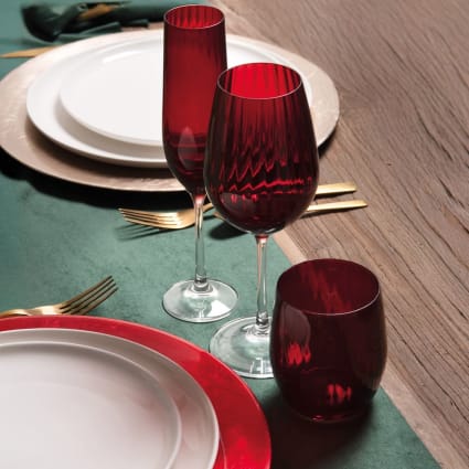 Gerlach 1760 Lot De 6 Verres à Vin Rouge 390ml - Cristal Sans Plomb Passe Au Lave-Vaisselle