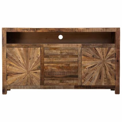 Credenza in legno naturale 165x41x94 cropped-1