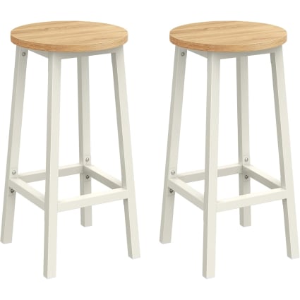 HOOBRO Set di 2 Sgabelli da Bar, Sgabelli Cucina, Sedia da Bar con