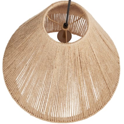 Abat-Jour Naturel Marbella En Jute H14cm - Style Bohème Pour Monture E27 - Lumisky