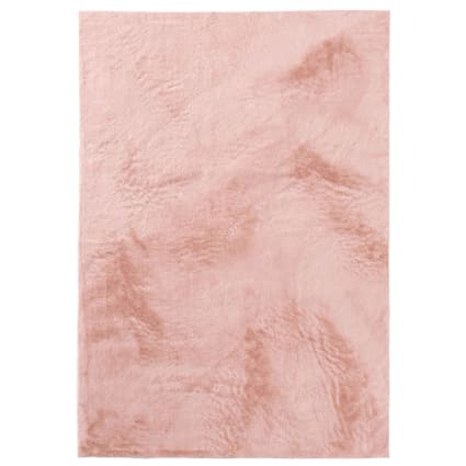 Fellteppich rosa 140x200 Furry