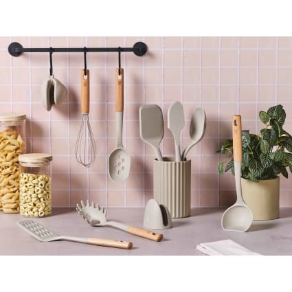 Set Di Utensili Da Cucina, Utensili Da Cucina In Silicone Set Da 10 Pezzi Utensili Antiaderenti Non Tossici Resistenti Al Calore Set Utensili Da Cucina Universali